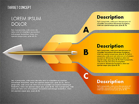 Frapper le concept de présentation cible, Diapositive 12, 02746, Modèles de présentations — PoweredTemplate.com