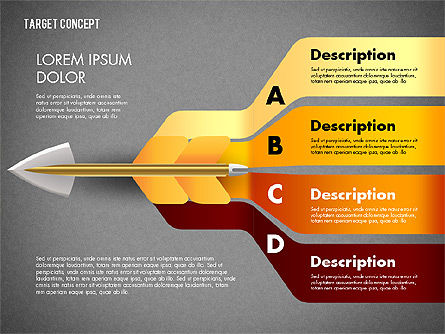 Frapper le concept de présentation cible, Diapositive 13, 02746, Modèles de présentations — PoweredTemplate.com