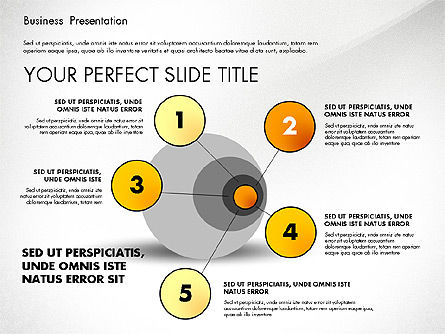 Template Presentasi Bisnis Sederhana, Templat PowerPoint, 02747, Model Bisnis — PoweredTemplate.com