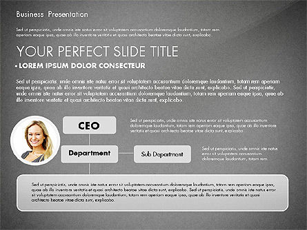 Eenvoudige zakelijke presentatie sjabloon, Dia 10, 02747, Businessmodellen — PoweredTemplate.com