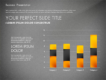 Eenvoudige zakelijke presentatie sjabloon, Dia 11, 02747, Businessmodellen — PoweredTemplate.com