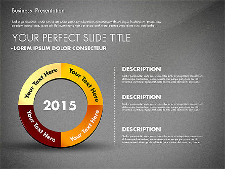 Eenvoudige zakelijke presentatie sjabloon, Dia 13, 02747, Businessmodellen — PoweredTemplate.com
