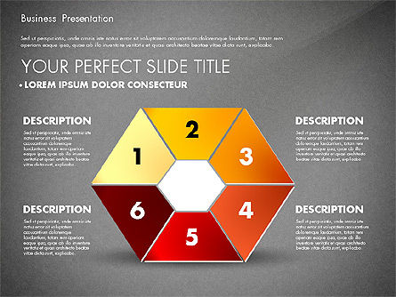 Eenvoudige zakelijke presentatie sjabloon, Dia 14, 02747, Businessmodellen — PoweredTemplate.com