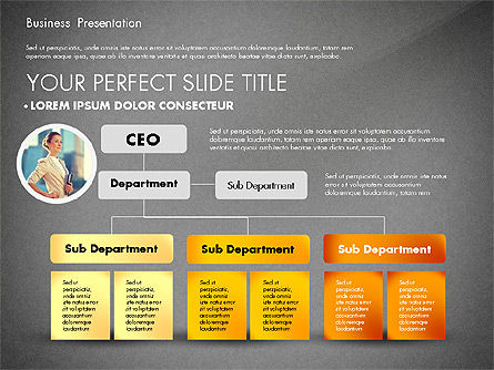 Eenvoudige zakelijke presentatie sjabloon, Dia 15, 02747, Businessmodellen — PoweredTemplate.com