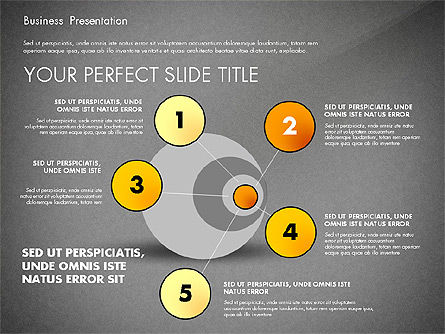 Eenvoudige zakelijke presentatie sjabloon, Dia 9, 02747, Businessmodellen — PoweredTemplate.com
