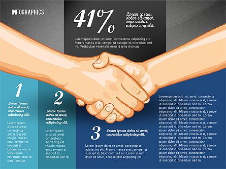 Verhandlungs-Infografik-Konzept, Folie 12, 02750, Infografiken — PoweredTemplate.com