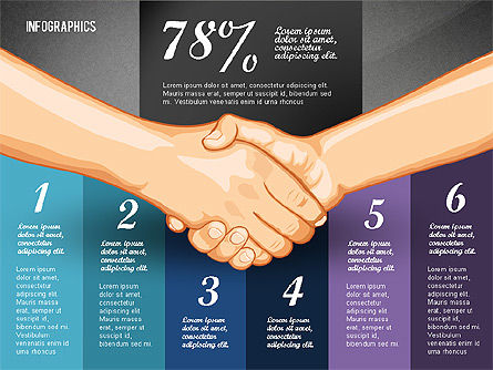Onderhandelen infographics begrip, Dia 15, 02750, Infographics — PoweredTemplate.com