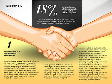 Concepto de Infografía de Negociación, Diapositiva 2, 02750, Infografías — PoweredTemplate.com