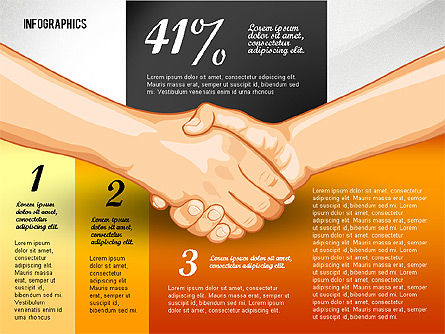 Concepto de Infografía de Negociación, Diapositiva 4, 02750, Infografías — PoweredTemplate.com