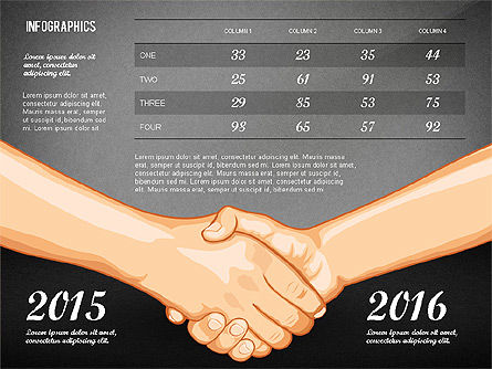Onderhandelen infographics begrip, Dia 9, 02750, Infographics — PoweredTemplate.com