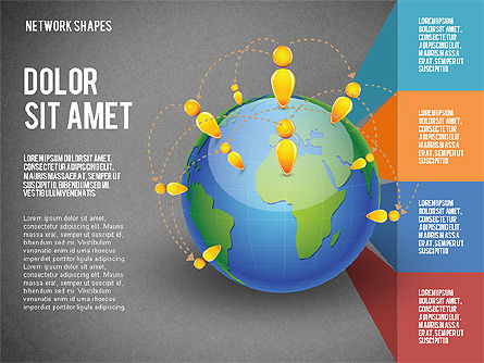 Globe e opzioni, Slide 13, 02751, Diagrammi Palco — PoweredTemplate.com