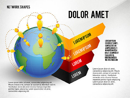 Globe and Options, Slide 8, 02751, Stage Diagrams — PoweredTemplate.com