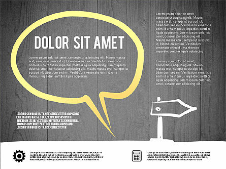 Burbujas de discurso en el estilo dibujado mano, Diapositiva 13, 02753, Formas — PoweredTemplate.com