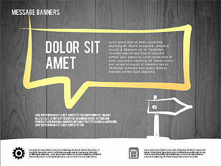Bulles de discours à la main dessinées, Diapositive 15, 02753, Formes — PoweredTemplate.com