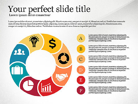 Circle Process with Icons Toolbox, Slide 8, 02754, Process Diagrams — PoweredTemplate.com