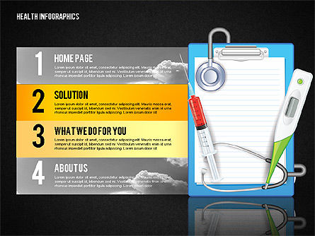 Kotak Peralatan Infografis Medis, Slide 13, 02757, Bagan dan Diagram Medis — PoweredTemplate.com