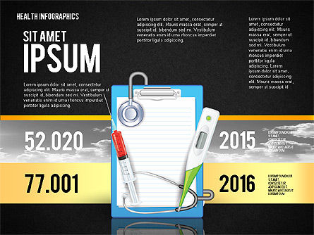 Kotak Peralatan Infografis Medis, Slide 15, 02757, Bagan dan Diagram Medis — PoweredTemplate.com