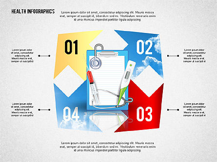 Medische infographics toolbox, Dia 8, 02757, Medische Diagrammen en Grafieken — PoweredTemplate.com