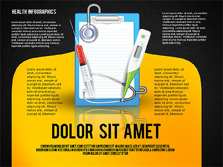 Medical infographics toolbox, Deslizar 9, 02757, Diagramas e Gráficos Médicos — PoweredTemplate.com