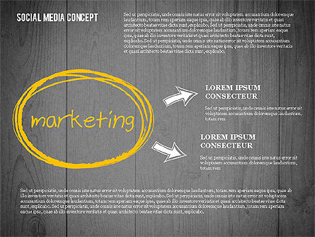 Social media strategie presentatie concept, Dia 10, 02758, Presentatie Templates — PoweredTemplate.com