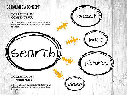 I social media concetto di strategia di presentazione, Slide 8, 02758, Modelli Presentazione — PoweredTemplate.com