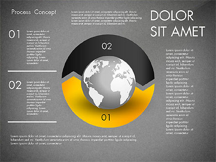 Caja de herramientas de proceso con Globo, Diapositiva 15, 02761, Diagramas de proceso — PoweredTemplate.com