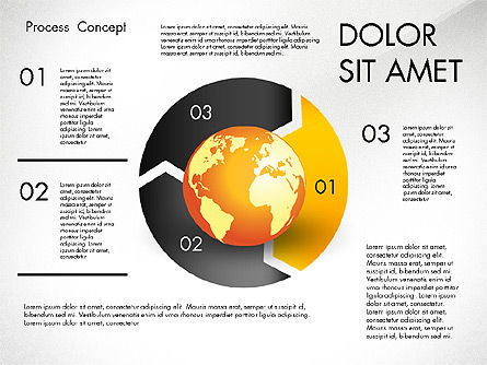 Caja de herramientas de proceso con Globo, Diapositiva 5, 02761, Diagramas de proceso — PoweredTemplate.com