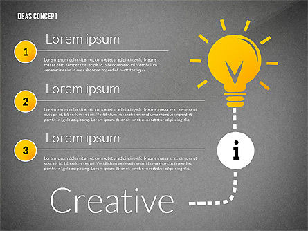 Ideen Konzept Präsentation, Folie 12, 02764, Präsentationsvorlagen — PoweredTemplate.com
