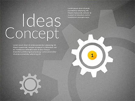 아이디어 개념 프레젠테이션, 슬라이드 9, 02764, 프레젠테이션 템플릿 — PoweredTemplate.com