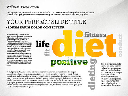 Wellness Word Cloud Presentation Template, Slide 5, 02765, Presentation Templates — PoweredTemplate.com
