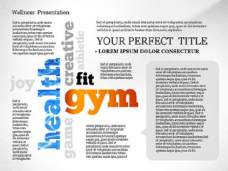 Wellness Word Cloud Presentation Template, Slide 6, 02765, Presentation Templates — PoweredTemplate.com