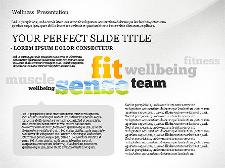 Parola benessere modello nuvola di presentazione, Slide 7, 02765, Modelli Presentazione — PoweredTemplate.com