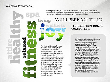 Wellness Word Cloud Presentation Template, Slide 8, 02765, Presentation Templates — PoweredTemplate.com