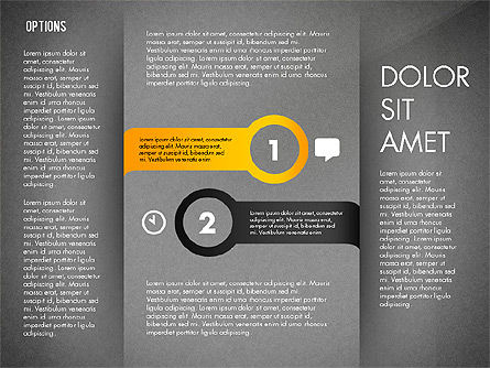 Concepto de Opciones y Flechas, Diapositiva 11, 02768, Diagramas de la etapa — PoweredTemplate.com