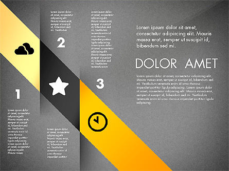 Concepto de Opciones y Flechas, Diapositiva 13, 02768, Diagramas de la etapa — PoweredTemplate.com