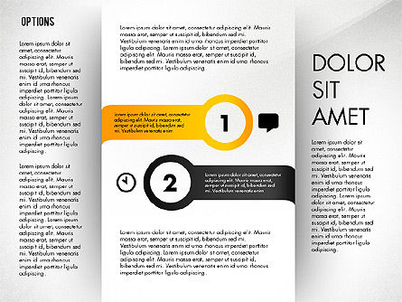 Concepto de Opciones y Flechas, Diapositiva 3, 02768, Diagramas de la etapa — PoweredTemplate.com