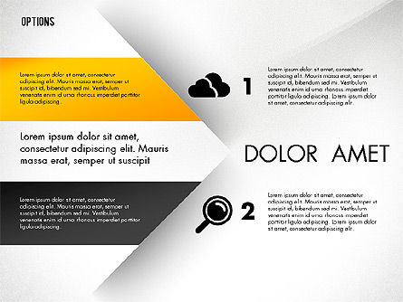 Opzioni e frecce concetto, Slide 6, 02768, Diagrammi Palco — PoweredTemplate.com