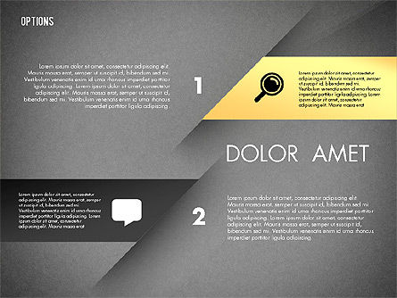 Opzioni e frecce concetto, Slide 9, 02768, Diagrammi Palco — PoweredTemplate.com