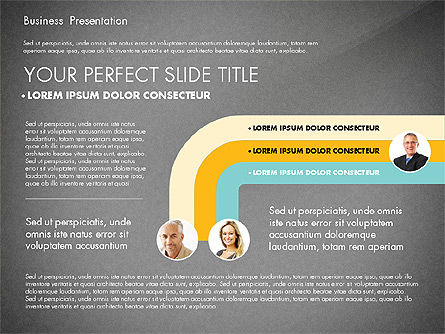 Zakelijke presentatie in moderne kleuren, Dia 11, 02769, Presentatie Templates — PoweredTemplate.com