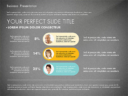 Presentación de negocios en colores modernos, Diapositiva 16, 02769, Plantillas de presentación — PoweredTemplate.com