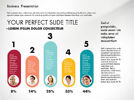 Business Presentation in Modern Colors, Slide 6, 02769, Presentation Templates — PoweredTemplate.com