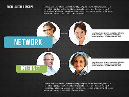 Social networking apresentação conceito, Deslizar 10, 02770, Modelos de Apresentação — PoweredTemplate.com