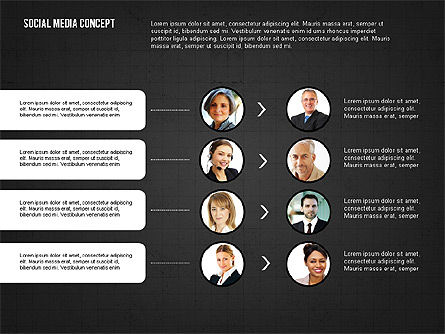 Social Networking Presentation Concept, Slide 11, 02770, Presentation Templates — PoweredTemplate.com
