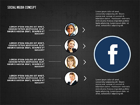 Social networking apresentação conceito, Deslizar 15, 02770, Modelos de Apresentação — PoweredTemplate.com