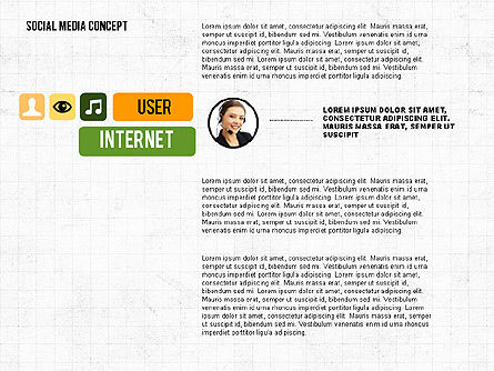 Concept de présentation de réseau social, Diapositive 5, 02770, Modèles de présentations — PoweredTemplate.com