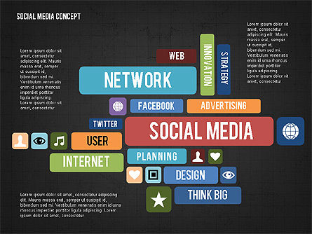 Sociale netwerken presentatieconcept, Dia 9, 02770, Presentatie Templates — PoweredTemplate.com