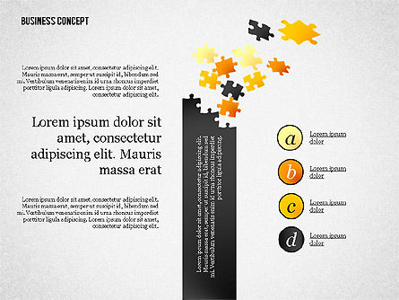Business concept vormen collectie, PowerPoint-sjabloon, 02771, Figuren — PoweredTemplate.com