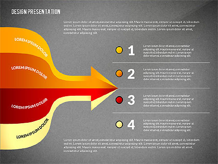 Flechas y Conexiones, Diapositiva 10, 02772, Diagramas de proceso — PoweredTemplate.com