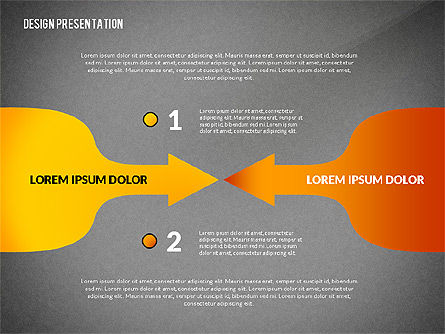 Flechas y Conexiones, Diapositiva 16, 02772, Diagramas de proceso — PoweredTemplate.com