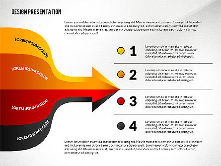 Flechas y Conexiones, Diapositiva 2, 02772, Diagramas de proceso — PoweredTemplate.com
